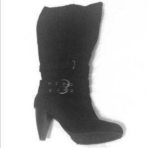 Black Heeled Boots - size 9